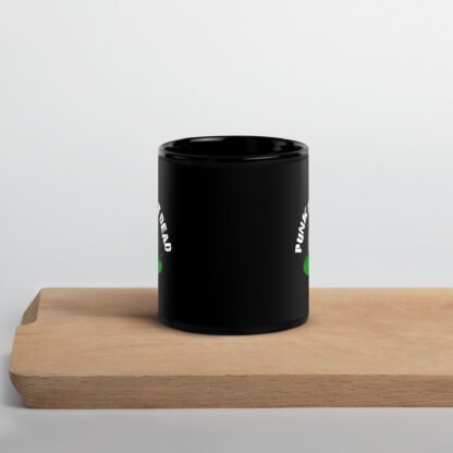 "Punk Is Not Dead" Black Glossy Mug - Image 2