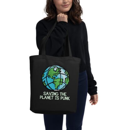 "Saving The Planet Is Punk" Eco Tote Bag