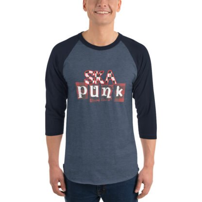 "Ska Punk" 3/4 sleeve raglan shirt - Image 3