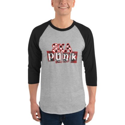 "Ska Punk" 3/4 sleeve raglan shirt - Image 4