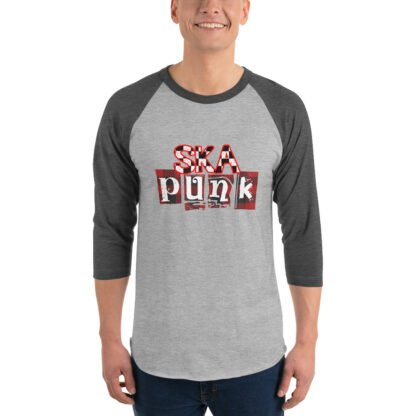 "Ska Punk" 3/4 sleeve raglan shirt - Image 6