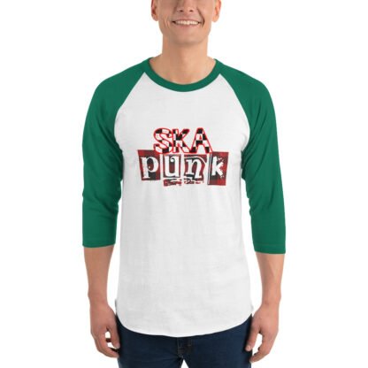 "Ska Punk" 3/4 sleeve raglan shirt - Image 10