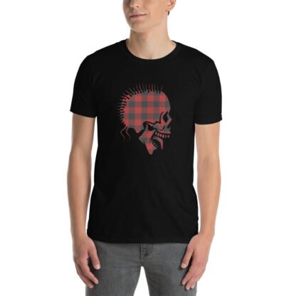 "Plaid Skull" Short-Sleeve Unisex T-Shirt