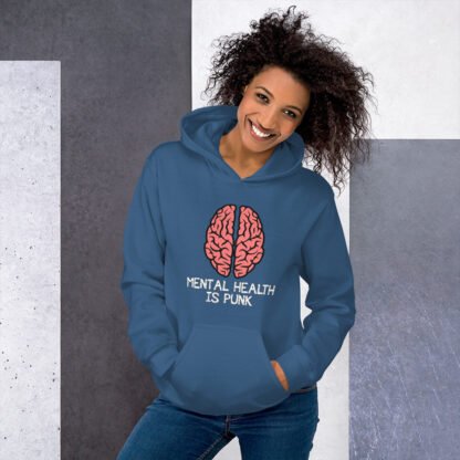 "Mental Health Is Punk" Unisex Hoodie - Image 5