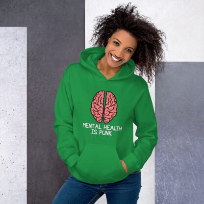 "Mental Health Is Punk" Unisex Hoodie - Image 6