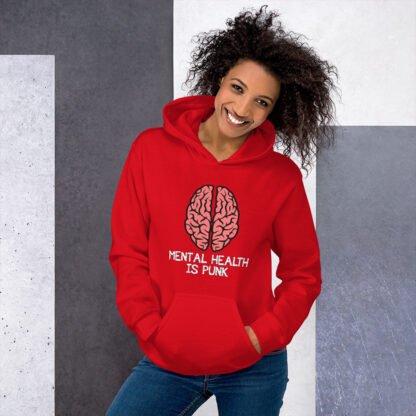 "Mental Health Is Punk" Unisex Hoodie - Image 3