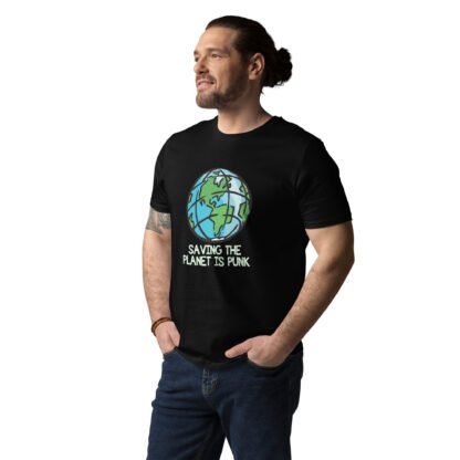 "Saving The Planet Is Punk" Unisex organic cotton t-shirt