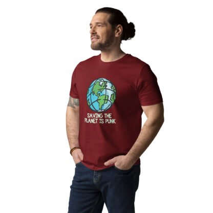 "Saving The Planet Is Punk" Unisex organic cotton t-shirt - Image 8