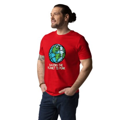 "Saving The Planet Is Punk" Unisex organic cotton t-shirt - Image 10