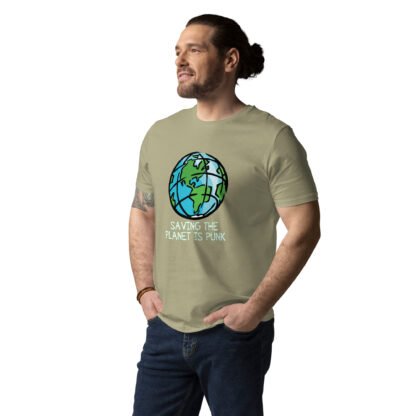 "Saving The Planet Is Punk" Unisex organic cotton t-shirt - Image 18