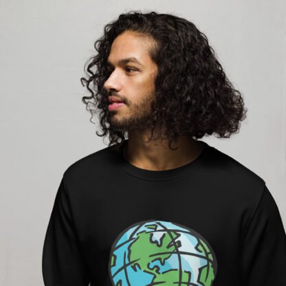 "Saving The Planet Is Punk" Unisex organic sweatshirt - Image 4