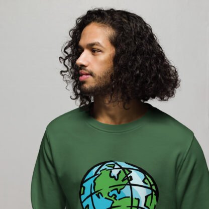 "Saving The Planet Is Punk" Unisex organic sweatshirt - Image 12