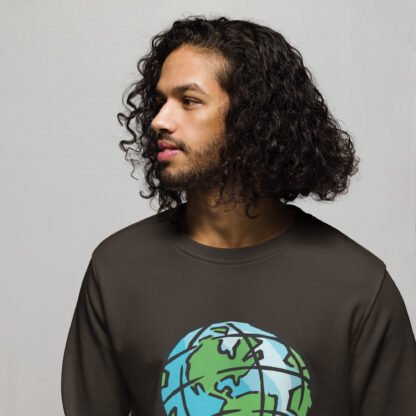 "Saving The Planet Is Punk" Unisex organic sweatshirt - Image 8