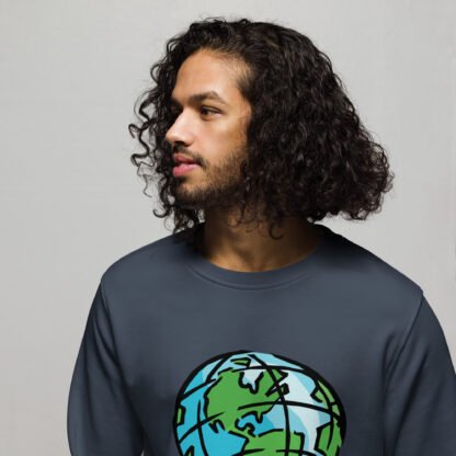 "Saving The Planet Is Punk" Unisex organic sweatshirt - Image 10