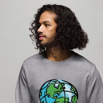 "Saving The Planet Is Punk" Unisex organic sweatshirt - Image 15