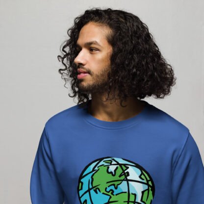 "Saving The Planet Is Punk" Unisex organic sweatshirt - Image 13