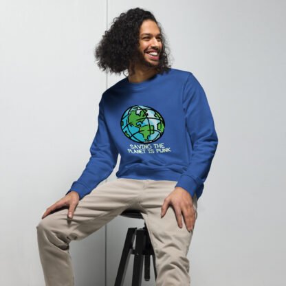 "Saving The Planet Is Punk" Unisex organic sweatshirt